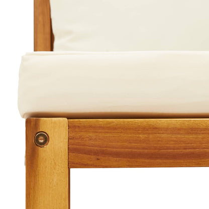 vidaXL 6-tlg. Gartensofa-Set mit Kissen Holz Akazie & Seil