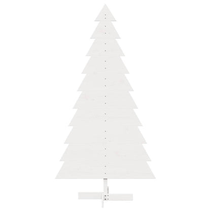 vidaXL Weihnachtsbaum zum Schmücken Weiß 180 cm Massivholz Kiefer