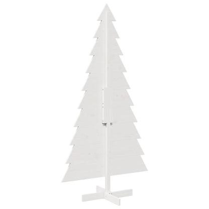 vidaXL Weihnachtsbaum zum Schmücken Weiß 180 cm Massivholz Kiefer