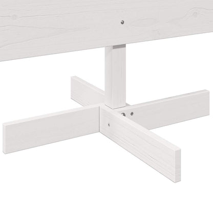 vidaXL Weihnachtsbaum zum Schmücken Weiß 180 cm Massivholz Kiefer