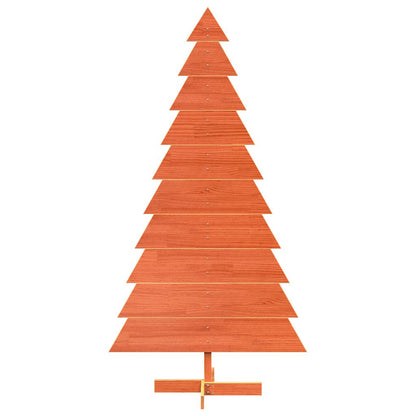 vidaXL Weihnachtsbaum zum Schmücken Wachsbraun 180cm Massivholz Kiefer