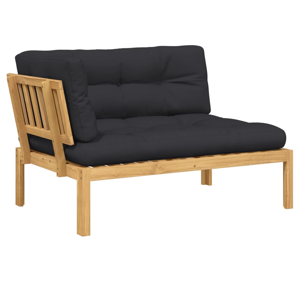 vidaXL Garten-Ecksofa aus Paletten mit Kissen Massivholz Akazie